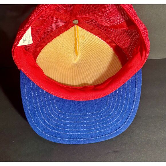 Vintage McDonald’s USA Olympics Trucker Hat Red White Blue Mesh Snapback - Picture 6 of 6